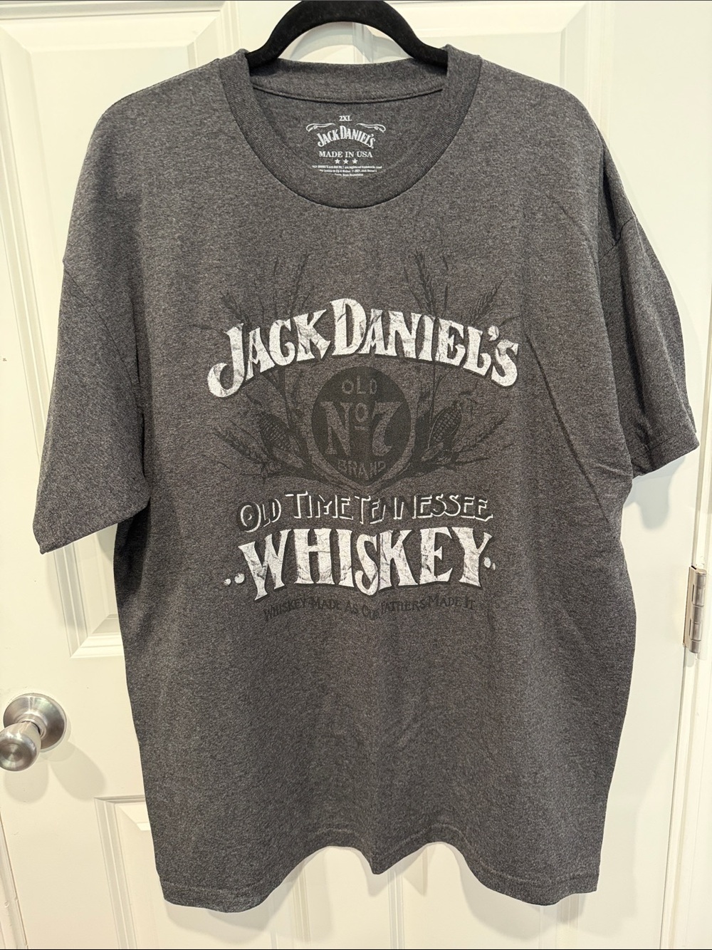 Jack Daniels Charcoal Graphic Logo Short Sleeve Tee